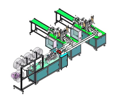 Automatic Face Mask Making Machine 1+2